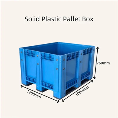 Scatola per pallet in plastica solida